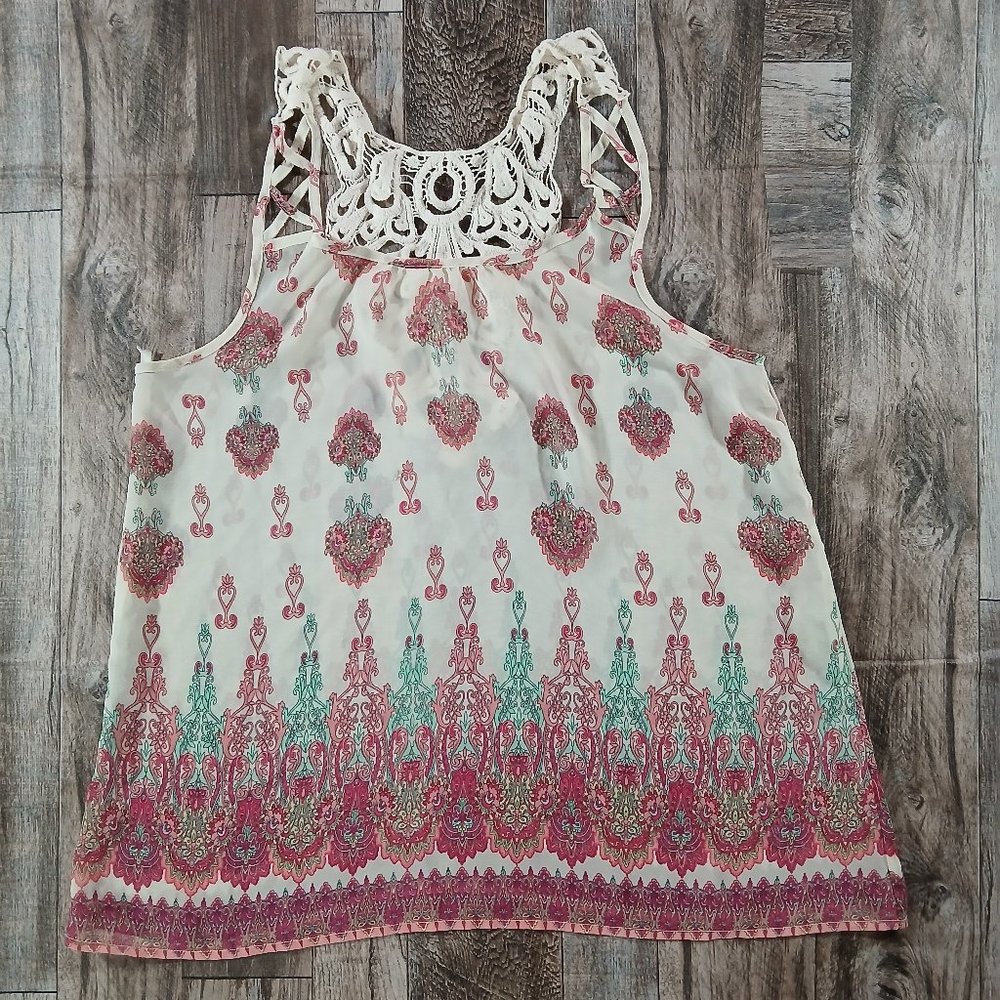 Mine Sleeveless Shirt Women's Size L